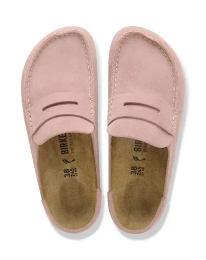 Birkenstock - Naples Wrapped Suede Leather Sandal - Pink Clay